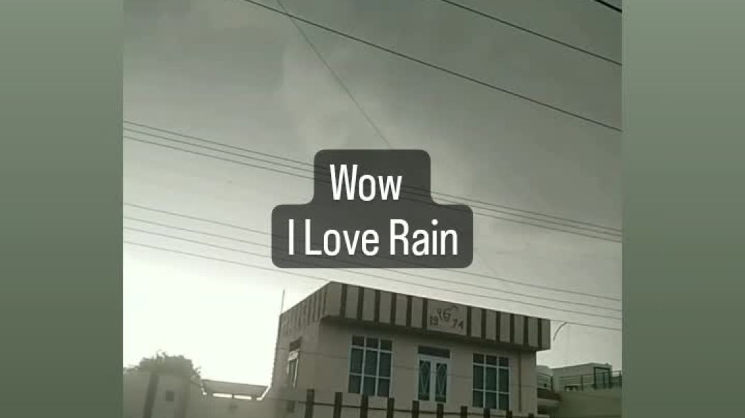 I love rain