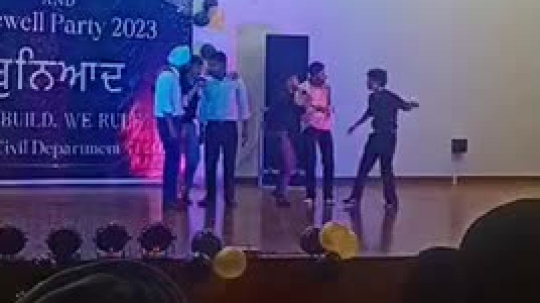 Masti on stage 😂😂 farewell party at clg